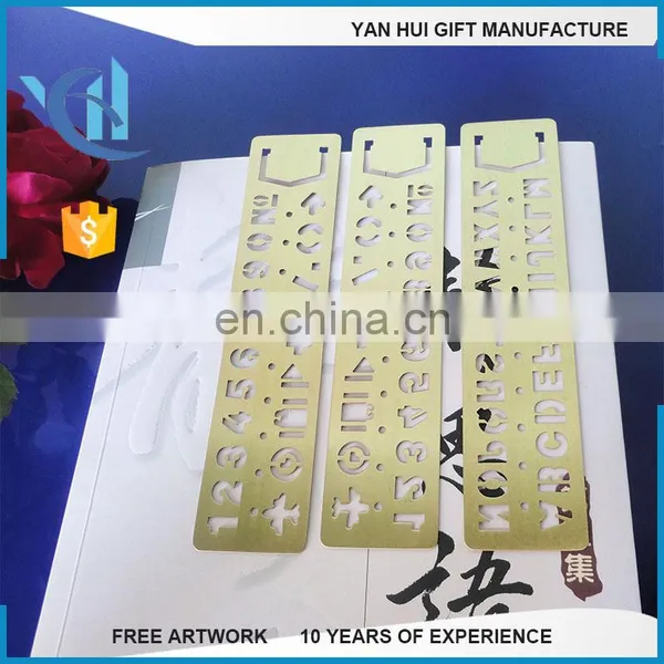 Brass Template Number Bookmark for Book photo-4