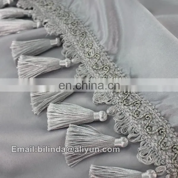 Decorative Round Tassels Table Cloth for Decoration Fringe photo-4