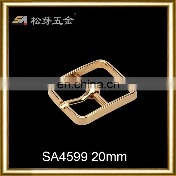 Gold Metal Metal Shoe/Bag Accessories Gold Metal Custom Pin Belt Buckle
