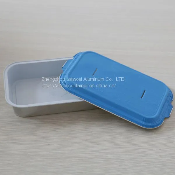 Airline Disposable Food Grade Aluminium Foil Container With Lid photo-5