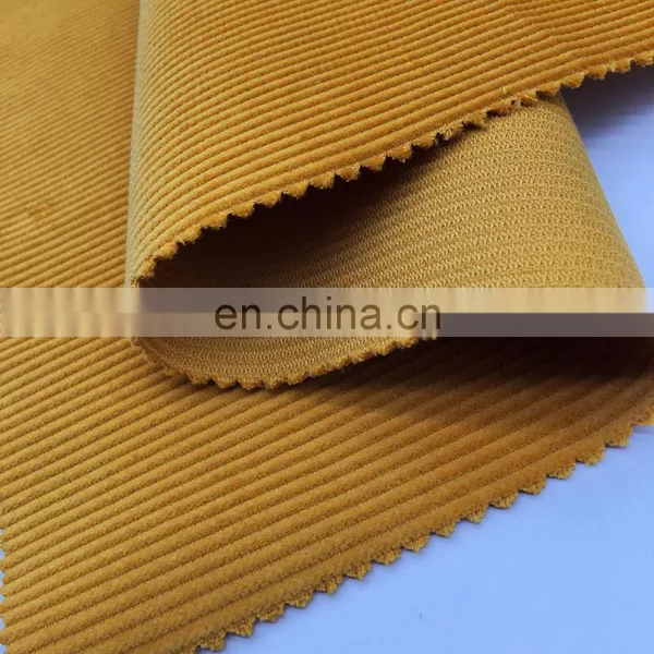 Chinese Supplier 100% Polyester 8 Wale Corduroy Fabric for Jacket/pillow/trousers photo-4