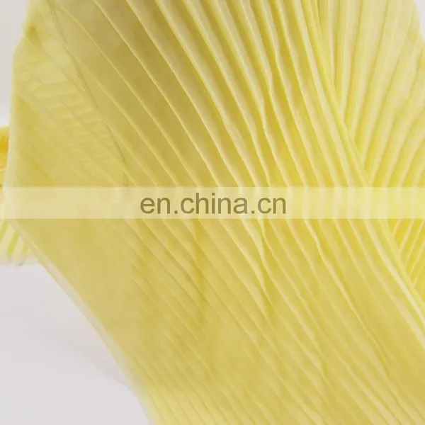 100% Polyester Pleated Chiffon Fabric/chiffon Pleated Fabric for Dress/scarf photo-5