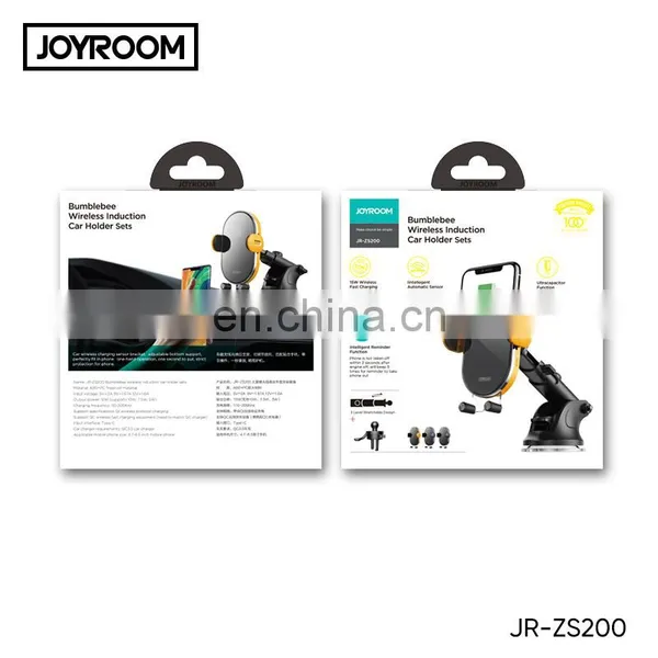 JOYROOM 2 In1 Qi Wireless Car Charger for IPhone X XS XR for Samsung S9 15W Quick Wireless Charger Car Mount Mobile Phone Holder photo-7