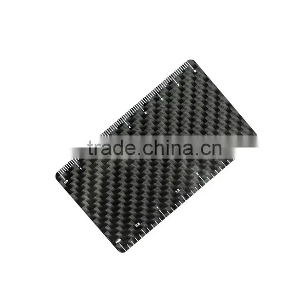 Striking Design Detailed Carbon Fiber Light Wide Ruler
