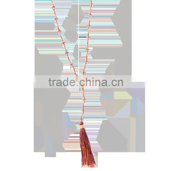 China Latestest Design Colorful Tassel Necklace Withs Beads Wholesale photo-2