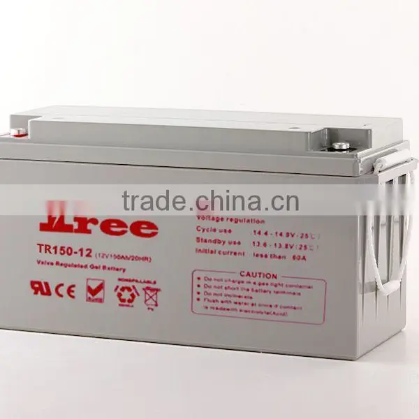 3 Years Warranty 150Ah 12V Deep Cycle AGM Battery for Leisure, Solar, Wind and Off-grid 12 Volt photo-2