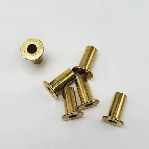 Metal brass copper flat head hollow tube rivets