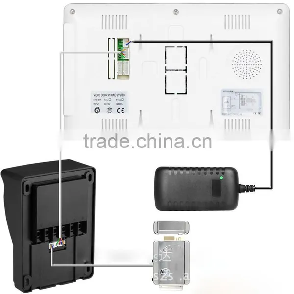 Cheap 7inch LCD Wired Video Door Bell Door Phone System for Home Security Protection photo-4