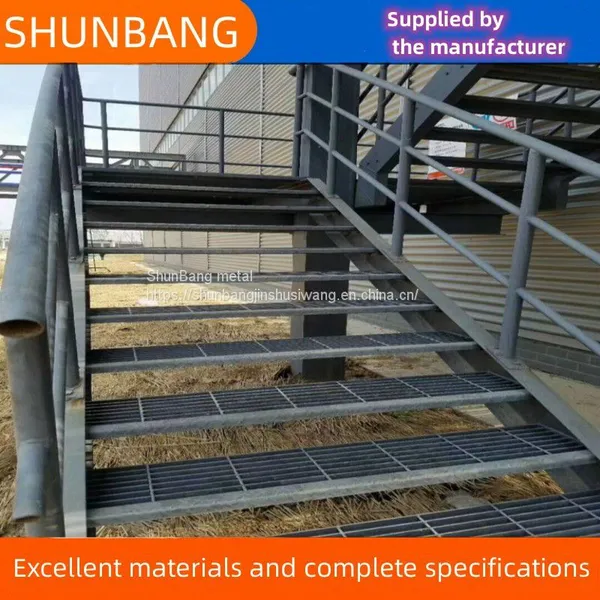 Stair Treads, Platforms, Plug-in Steel Grids, Heavy-duty Anti-skid Hot-dip Galvanized Stainless Steel Grid Plates
