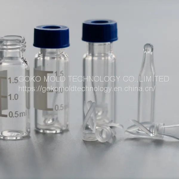 Experimental Sample Bottle With Bracket Inner Intubation Tip Bottom With Bracket Inner Intubation Transparent Brown Glass Bottle With Bracket Inner Lining Bottle photo-4