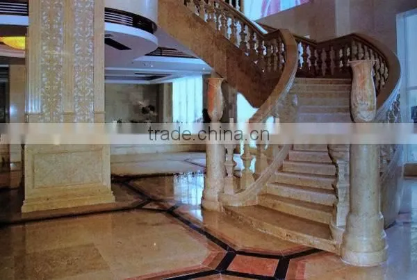 150x30x3cm Cheap Polished Beige Marble Stair Cover Tiles photo-3