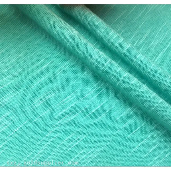 Premium Cotton Slub Single Jersey Knitted Fabric - Natural Textured Feel With Vibrant Color Options at Factory Direct Pricing photo-2