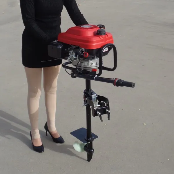 7.5HP 4-Stroke Gasoline Outboard Motor Propeller for Small Fishing Boats, Hang-on Trolling Engine Manufacturer photo-2