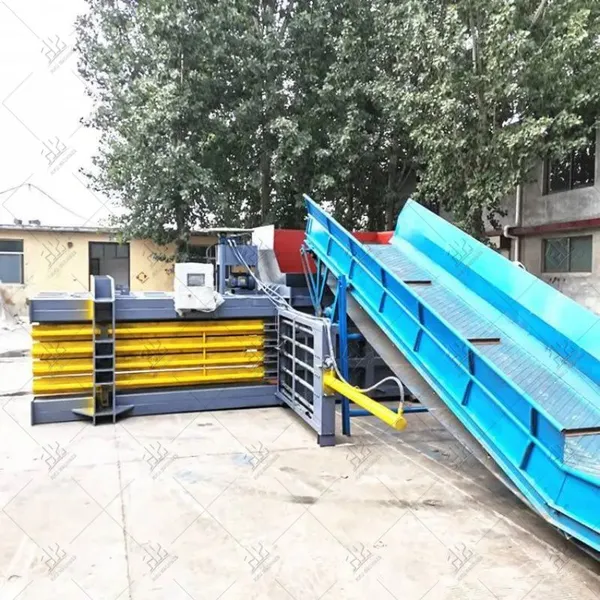80T Horizontal Hydraulic Packer For Compressing Waste Paper Package Machine photo-5