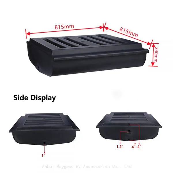 MG16WT Food Grade Material Black Color 120L Trailer Caravan Camper Clean Fresh Water Tank photo-2