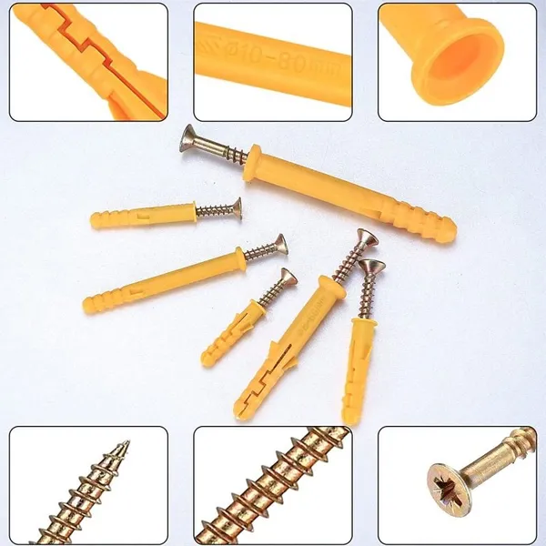China Manufacturer Plastic Anchors Anti-rotation for Drywall Strong Loading PE Material Full Sizes Available photo-4