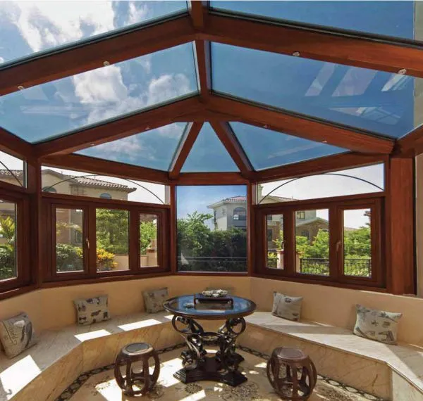 SUNFREE Aluminum Glass Sunroom, Custom Outdoor Conservatory For Villa photo-5