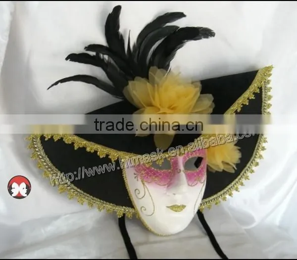 Clown Ceramic Hand Painted Face Mask Wall Hanging photo-2