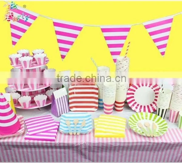 Wedding Party Decorative Flags Banners Birthday Baby Shower Paper Decoration photo-2
