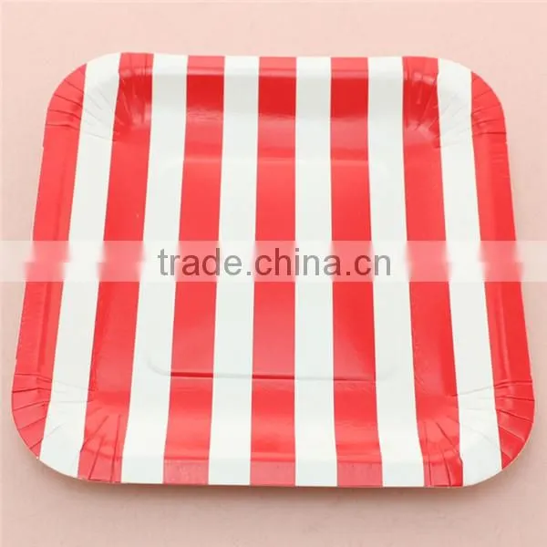 Birthday Wedding Party Decorations Event Disposable Paper Plates Dishes photo-4