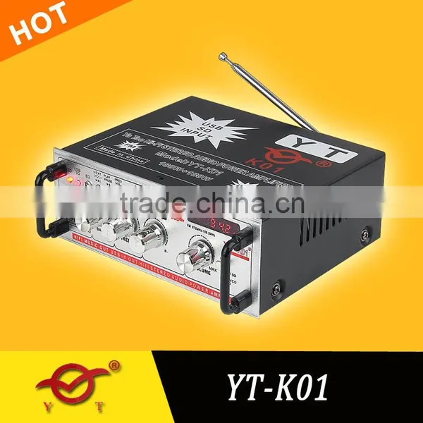 Small Amp Stereo Car Woofer With Amplifier Player YT-K01 photo-4