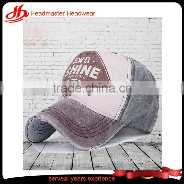 Wholesales Custom Cotton Distressed Washed Baseball Cap photo-5