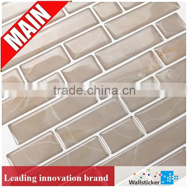 Customized Printed Room Decoration Pvc Wall Paper With Self Adhesive