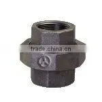 Galvanized Black Male Threaded Hexagon Union Brass Seat Malleable Cast Iron Pipe Fittings
