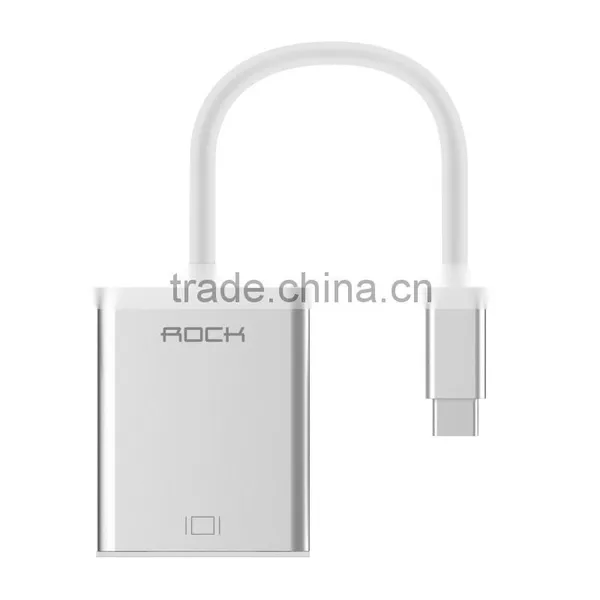 Rock Fast Charging Type C to HDM Converter Metal Reversible Adapter Sync Data Cable 1.5M MT-5192