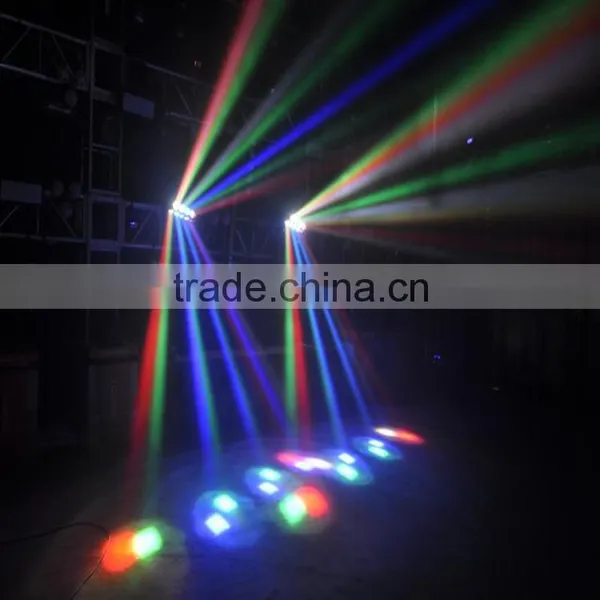 Double Face 8 Eyes 10W Moving Head Spider LED Beam RGBW Stage Light photo-5