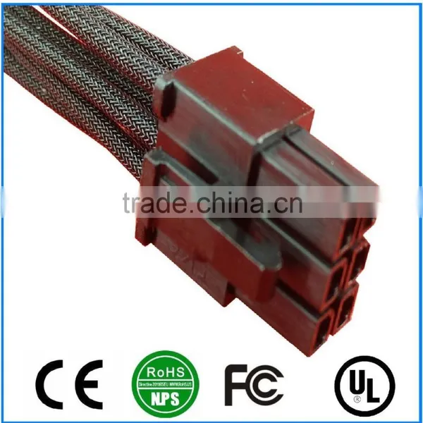 8Pin Male to Female PSU Extension Cable Sleeved photo-2