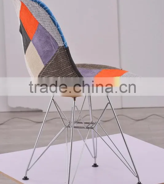 Fashional Living Room Emes Patchwork PP Frame DSR Eiffel Chair photo-3