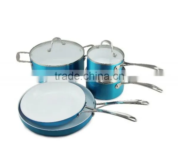 Aluminum Pressed Nonstick & Ceramic Coated Polishing Cookware Set photo-2