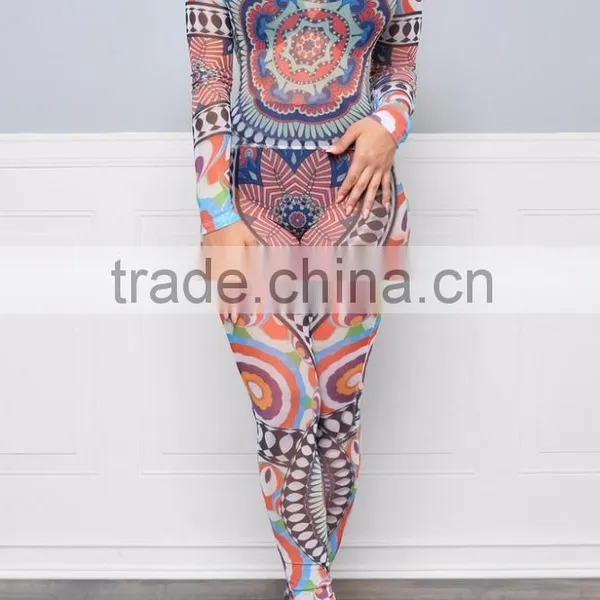 Summer 2016 Women Full Figured Printing Designs Jumpsuits and Rompers photo-3