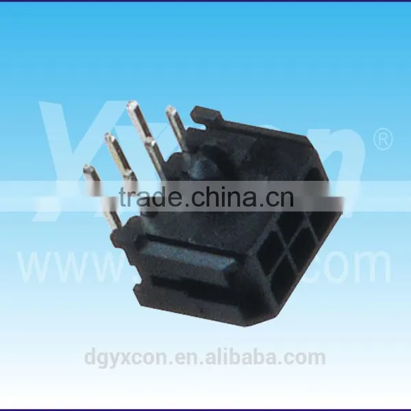 Dongguan Manufacturer MX 3.0mm Pitch 6pin Dual Row Right Angle A Type Wafer&Housing Connector photo-2