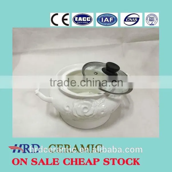 China Manufacturer Stocked small ceramic Porcelain Soup Tureen