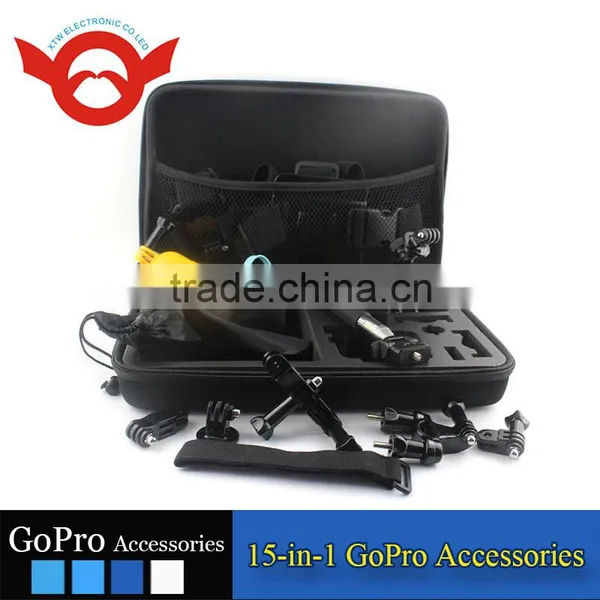 Wonderful Gopros Accessories ,15-in-1 Gopros Accessories Sets for Gopros Heros 4,go Pro Heros 4 / 3+/3 /2 /1 photo-2