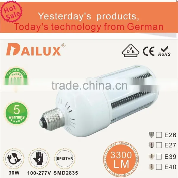 New Arrival 2835SMD 30w Led Bulb E27/E40 LED Corn Light