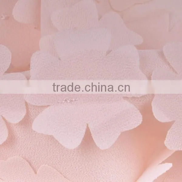 2015 Latest Design Flower Patterns Chiffon Embroidery French Lace photo-2