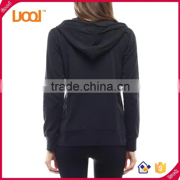 Ladies Winter Women Fitness Zip-up Hoodie Jacket photo-2