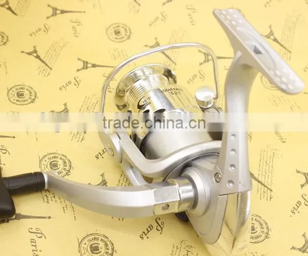 5 Axis Electroplating Plastic Fishing Line Round Head Sea Fish Pole Wheel Spinning Wheel Type Wheel