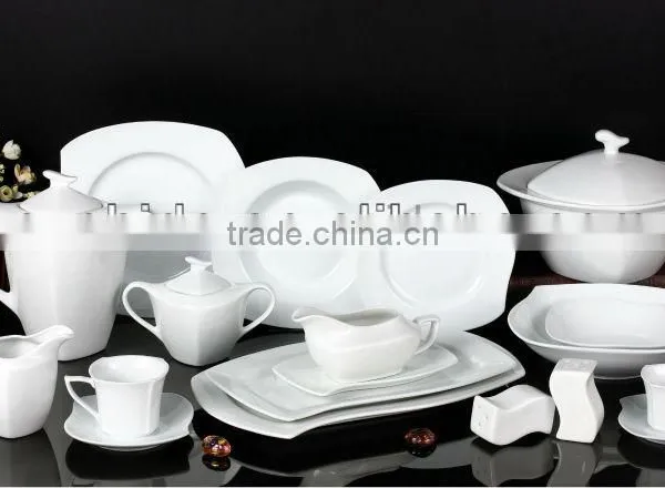 Egypt 121pcs S-shape Dinner Set Fine Porcelain Dinnerware