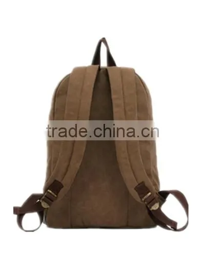 Strong Canvas Backpack With Two Color for Travel / School in China photo-5