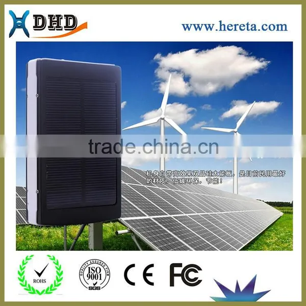 10000mah Solar Power Bank Dual USB Portable External Battery Charger For Mobile photo-6