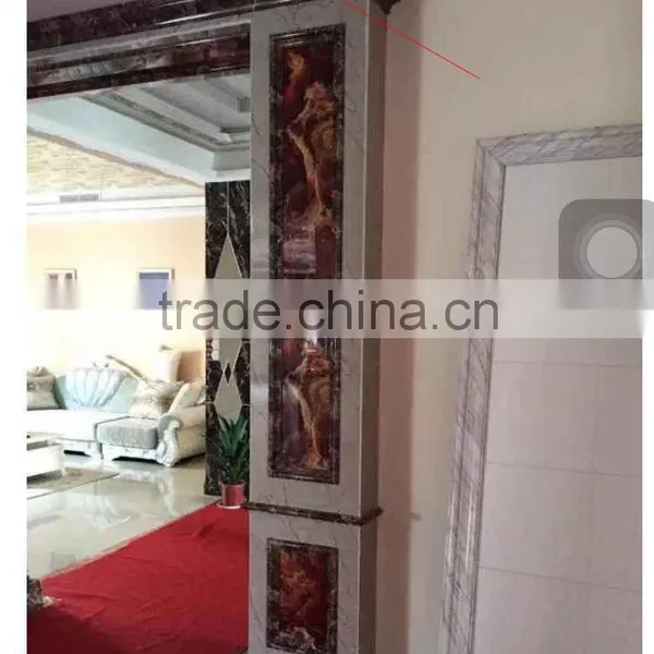 Imitation Marbled / Wooden PVC Windowsill, PVC Door Frame Lines and PVC Decorative Lines photo-5