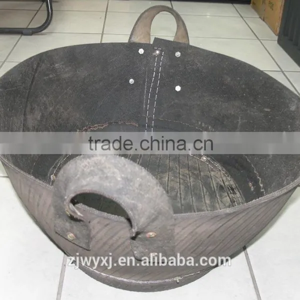 Recycled Rubber Bucket,artcrafts,Tyre Rubber Basket