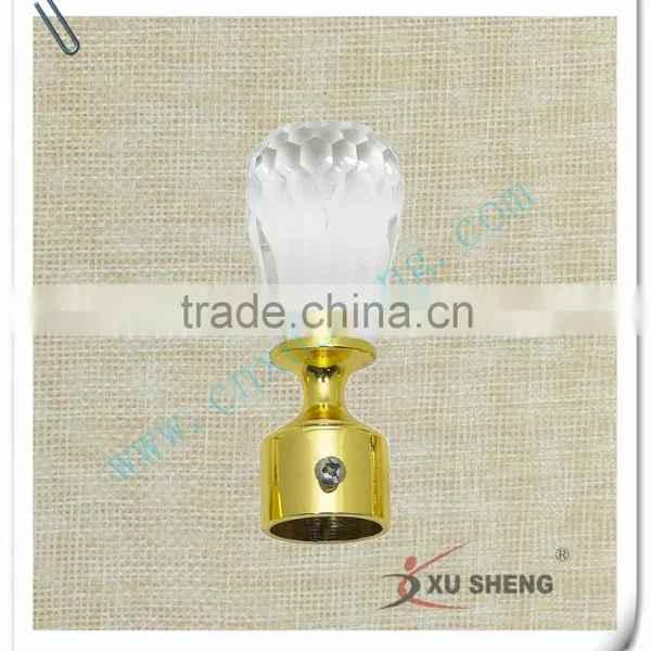 Hot Sell Curtain Rod Crystal Curtain Finial 25-28mm photo-6