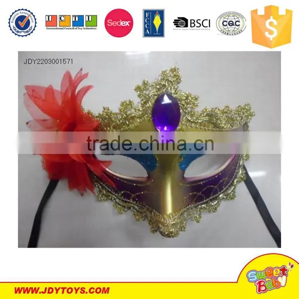 Wholesale Women Fancy Party Supplies Birthday Party Toys Mask Bright Purple Party Mask photo-6