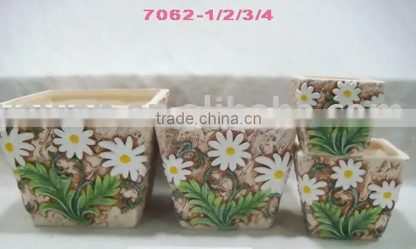 Hand Painted Flower Pot ,teracotta Flower Pot