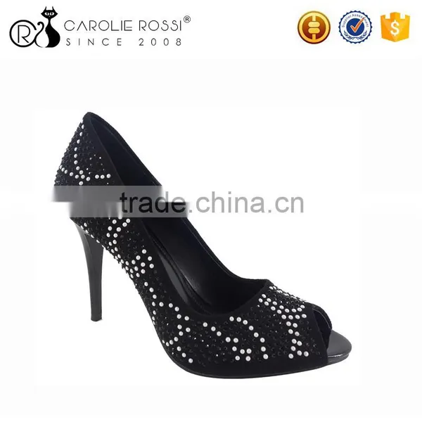 China Factory Top Brand Model Rhinestone Heels Bridal Shoes